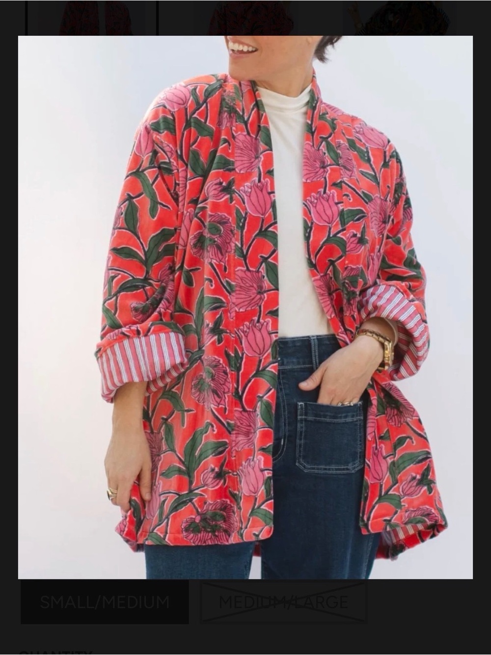 Boho Chic Velvet Jacket - Picture 3 of 3